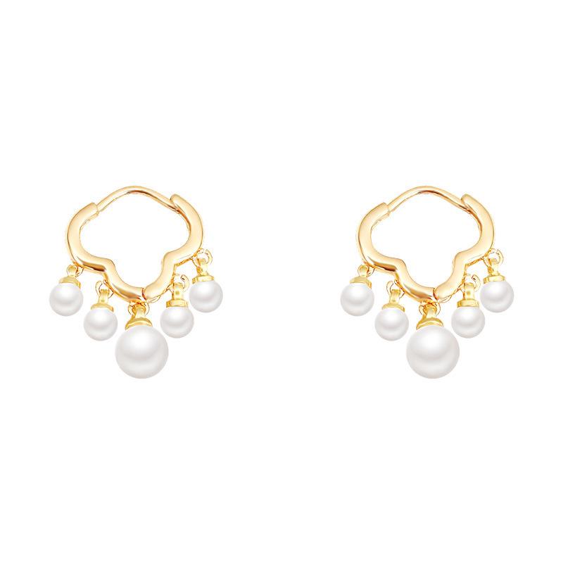 Серьги-пусеты из серебряных игл S925 с облачным жемчугом - Модные универсальные пусеты для женщин