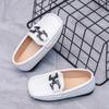 Boys Loafers Children Casual Sneakers Slip-on Flats for Toddlers Boy Kids Leather Shoes Metal Chains Moccasin Formal Casual Soft