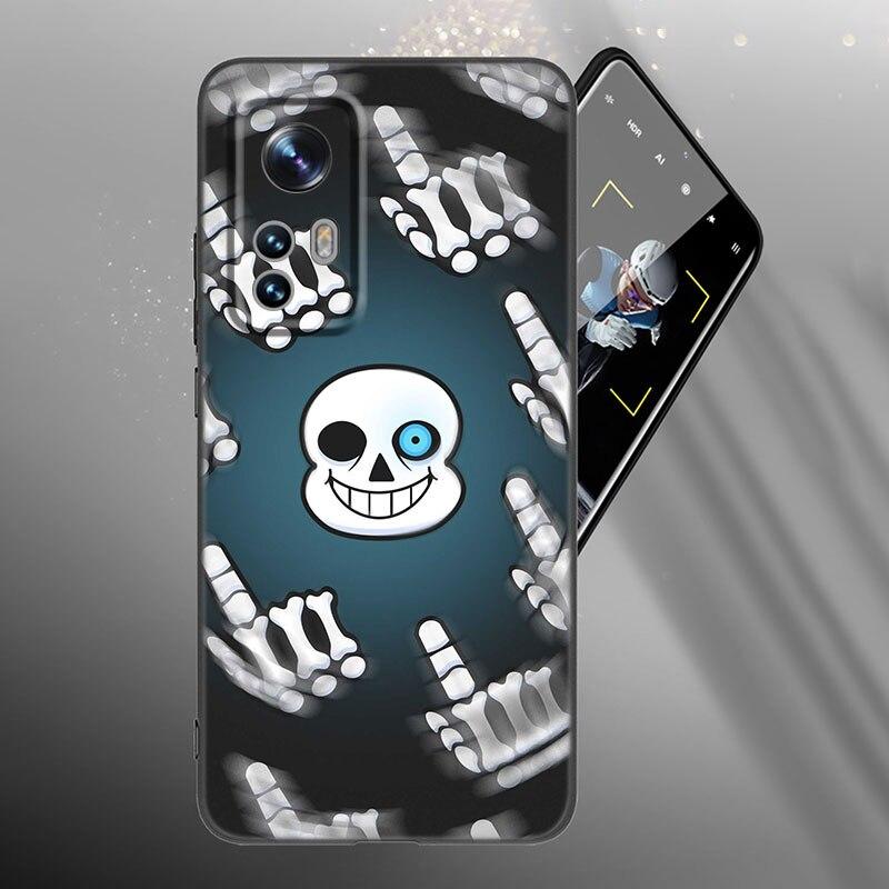 Undertale Sans Doggo Phone Case For Xiaomi Mi 10T 11i 11T Note 10 11 Lite NE F1 POCO F3 M3 X3 GT NFC M4 X4 Pro 5G Black Cover