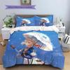 Violet Evergarden Anime 3Pcs Bedding Set, Duvet Cover with 2 Pillowcases, No Comforter No Pillow Core