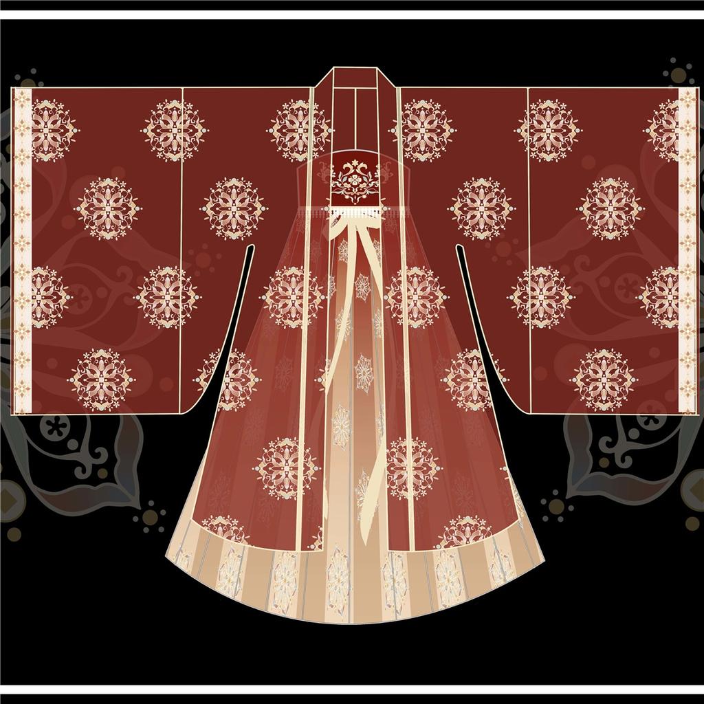 Chinese Tang Dynasty Style HE ZI Dress Hanfu Women's Suit Embroidered Daily Suit