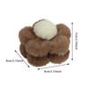 Fashionable Vintage Autumn Winter Shark Clip Plush Flower Hair Clip Simple Hair Crab Claw Hair Accessories Girls Headdress Gift