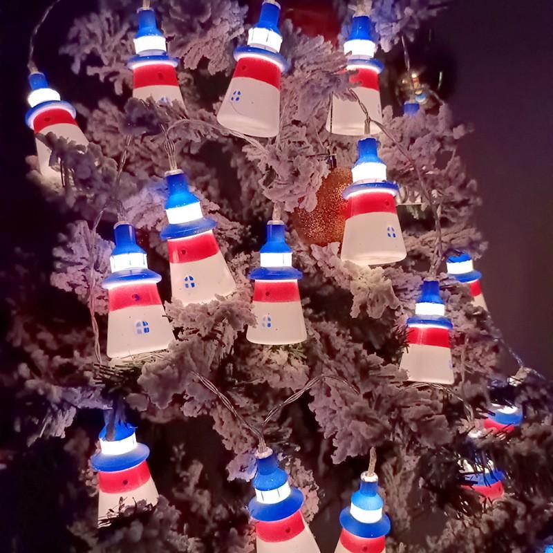 LED Christmas Light String Warm White Cartoon Characters Indoor Holiday Decor 3m 20 Lights Plug-in