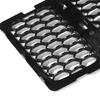 Car Front Grille Insert Grill Cover Trim 3PCS ABS Front Insert Honeycomb Grille Grill Mesh For Jeep Grand Cherokee 2014-2016