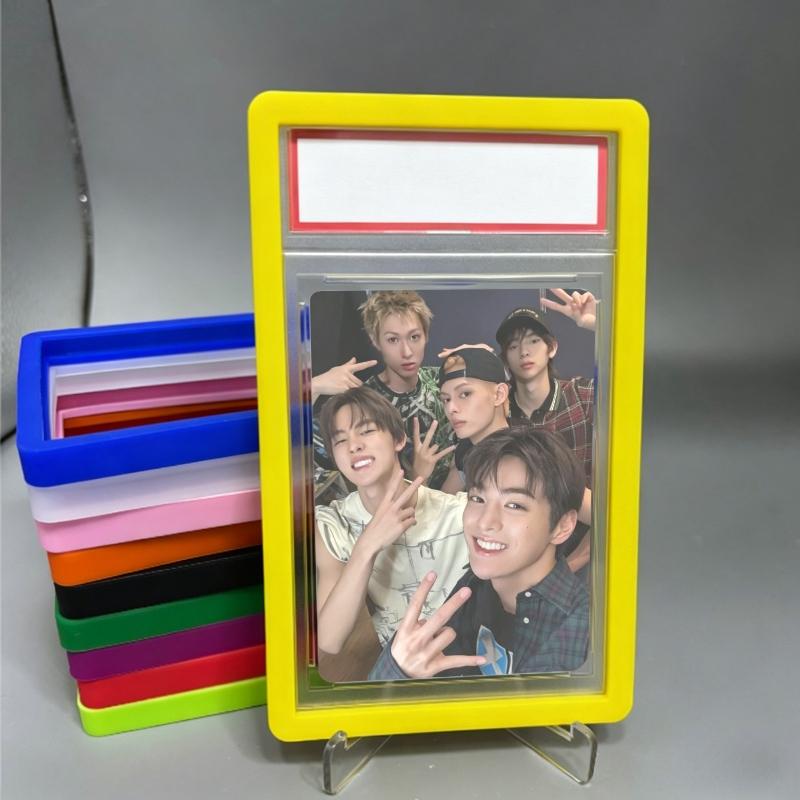 Защитный чехол для Kpop карт Прозрачные фоторамки Игровые карты Дисплейные рукава Чехлы для Kpop карт Рамки для карт Декорации