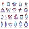Aurora Phantom Purple Nail Art Flat Bottom Special-Shaped Diamond Diy Manicure Nail Art Jewelry