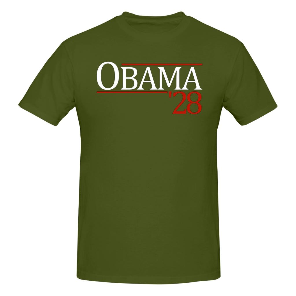 Obama 28 100 Cotton Tshirt Unisexs T Shirts Unisex Round Neck Short Sleeve S6xl