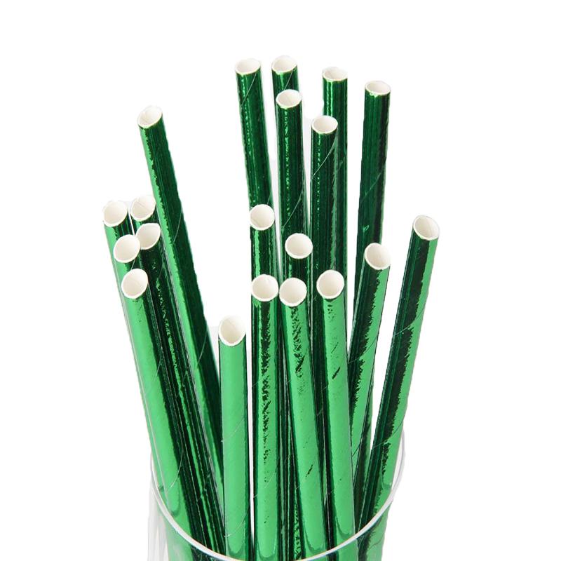 25 шт. фольги золото/серебро радуга одноразовые питьевые цветные бумажные трубочки рождественский свадьба день рождения украшения вечеринка мероприятия принадлежности