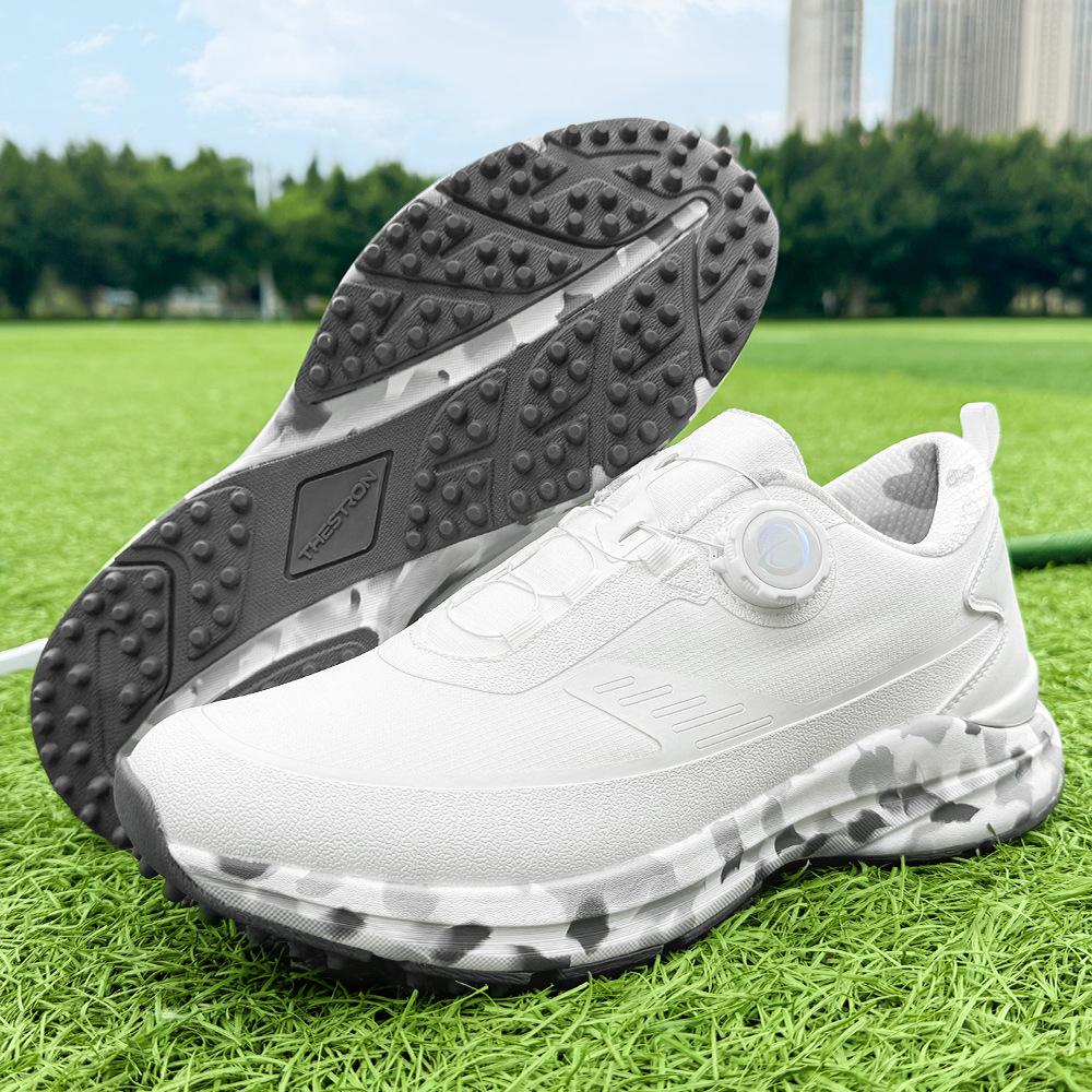 Shock Absorbing Golf Shoes Men's White Outdoor Sneakers Training Shoes Size 48 Large