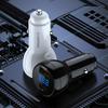 Автомобильное зарядное устройство PISEN PD 22.5W с двумя портами и цифровым дисплеем