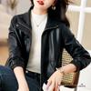 Women's High-End Sheepskin Leather Jacket - Short Fashion Style for Spring & Autumn 2025