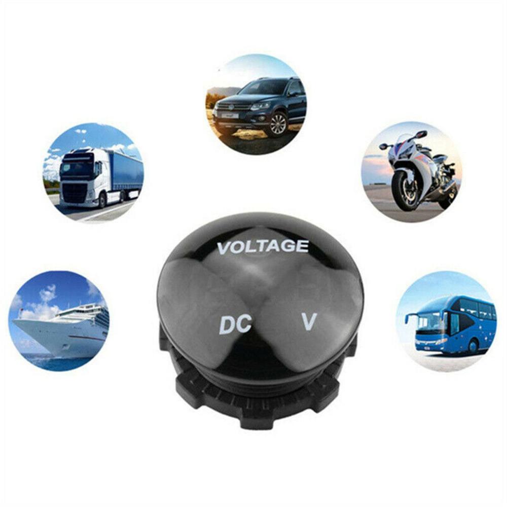 Plastic DC 12V-24V Panel Motorcycle Battery Gauge Car Voltmeter Voltage Meter