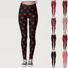 Womens Lips Prints Stretch Yoga Leggings Fitness Running Gym Sports Active Pants