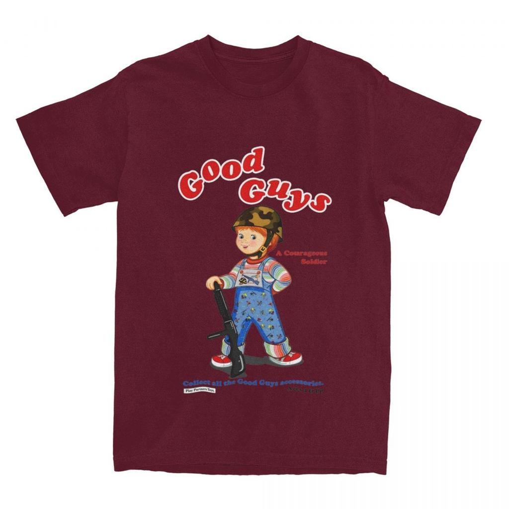 Футболка Good Guys Soldier Child's Play Chucky Merchandise для мужчин и женщин, кукла Чаки в стиле ужасов 80-х, винтажные хлопковые футболки с графическим принтом