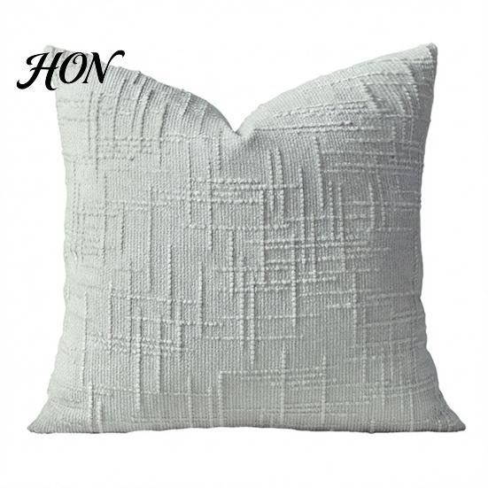 Smooth Zipper Pillow Cover Couch Throw Cover, Decorative Soft Cozy Chenille Case, Rustic Textured Farmhouse Fall Pillowcase for Living Room