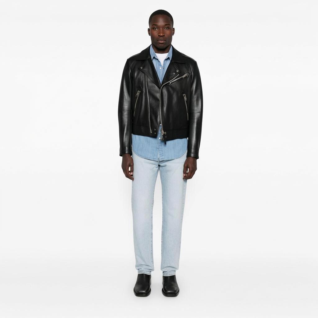 Levis однотонная однобортная рубашка с острым воротником и длинными рукавами, мужские топы, светло-голубые 85744-0047