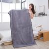 Large 90x180 Coral Fleece Quick-Drying Absorbent Bath Towel Blanket for Adults