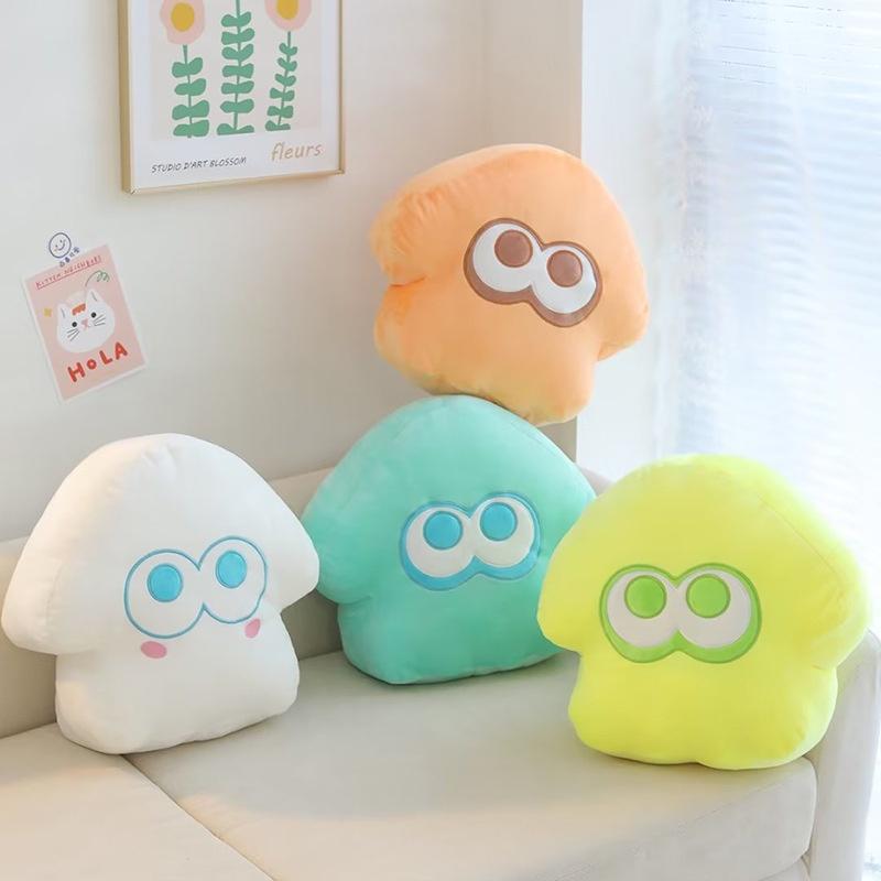 Плюшевая подушка-подушка Splatoon Осьминог для детей Оранжевый Синий Желтый Белый Фиолетовый Красный Темно-синий