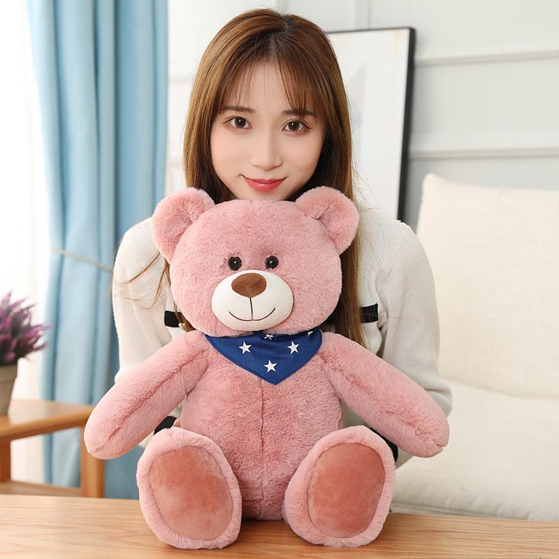 Custom Size Eco-Friendly PP Cotton Teddy Bear Plush Stuffed Animal Toy with Super Soft Plush for Adults-Stress Relief
