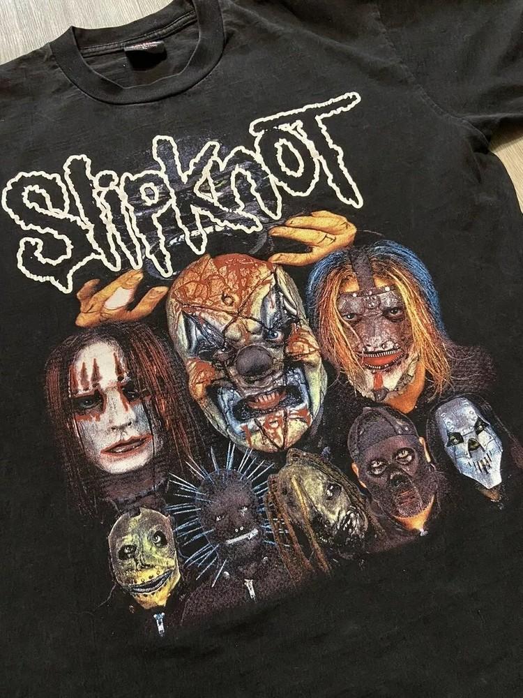 Футболка унисекс Slipknot, ретро-стиль, черная, для мужчин и женщин, размеры S-5XL, KH13255