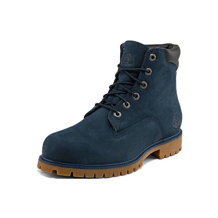 Timberland Waterville Outdoor Casual Waterproof Short Martin Boots Men Boots Navy-Blue A2K58019