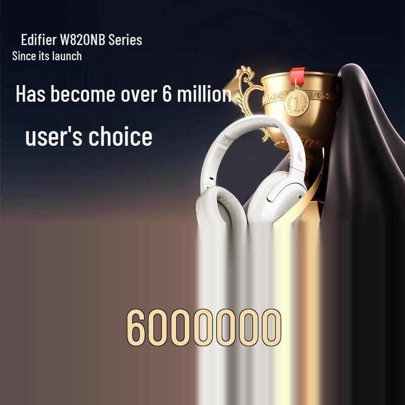 Edifier W820NB Трехцветная версия Gold Standard Bluetooth-наушники с ANC