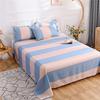 Bed Sheet Polyester Cotton Printed Fitted Sheet Bedding Flat Sheet Soft Breathable Bed Linens (No Pillowcases )