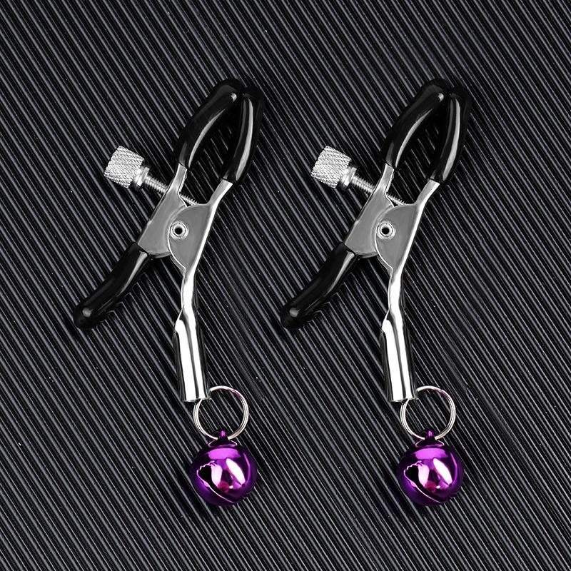 Colorful Metal Nipple Clamps 1/2Pcs Female Sex Toys for Women Couples Bondage Breast Clips Adjustable Sensual Accessories