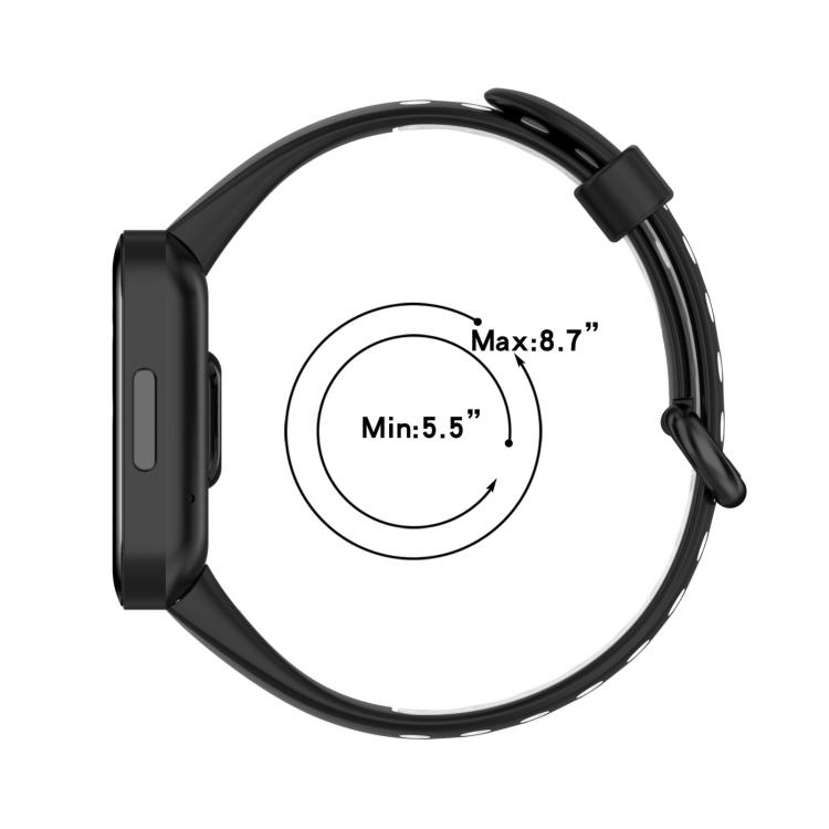 Двухцветный смешанный силиконовый ремешок для часов Xiaomi Redmi Watch 2 Lite