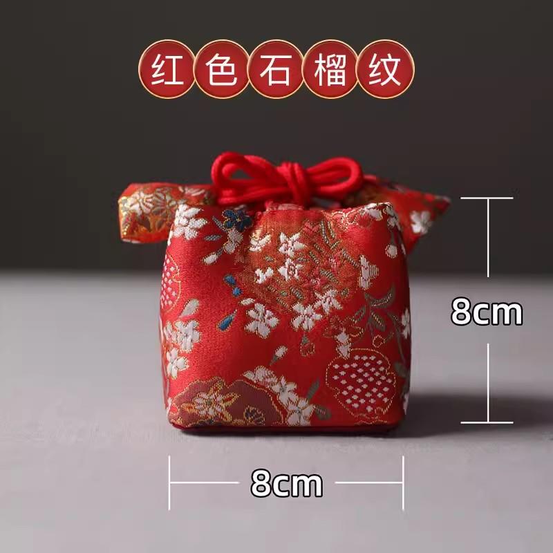 Утолщенная сумка для хранения ручной работы, дорожная сумка, чайница, чайная чашка, чайный сервиз, средняя тканевая сумка для чайника, чайный аксессуар, вышитая сумка