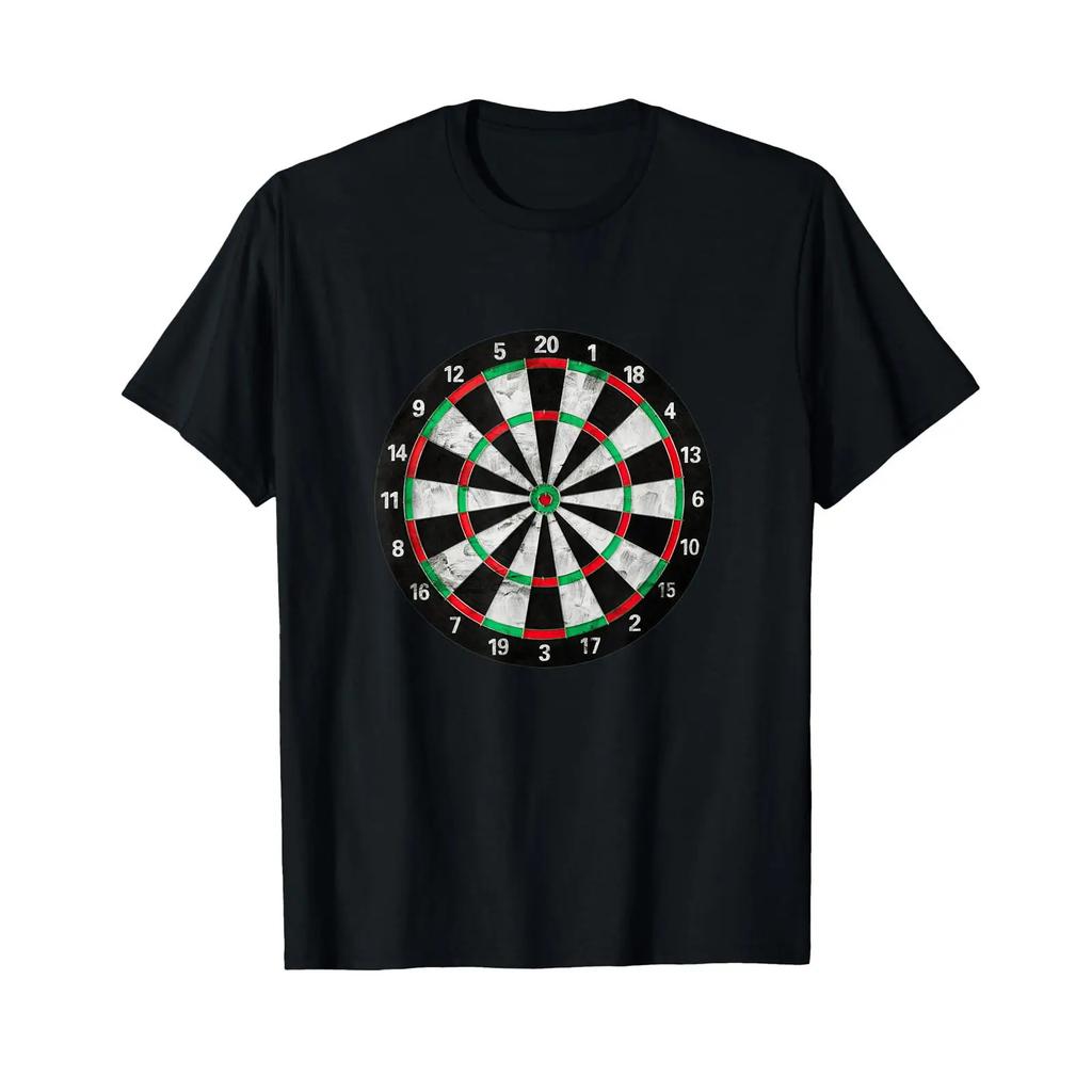Darts Bullseye Dartboard Arrow Games Target Dart Player T Shirt Vintage Washed Unisex Slightly Stretched Versatile Fashion