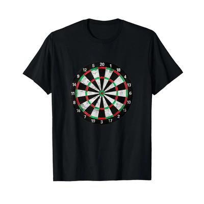Darts Bullseye Dartboard Arrow Games Target Dart Player T Shirt Vintage Washed Unisex Slightly Stretched Versatile Fashion