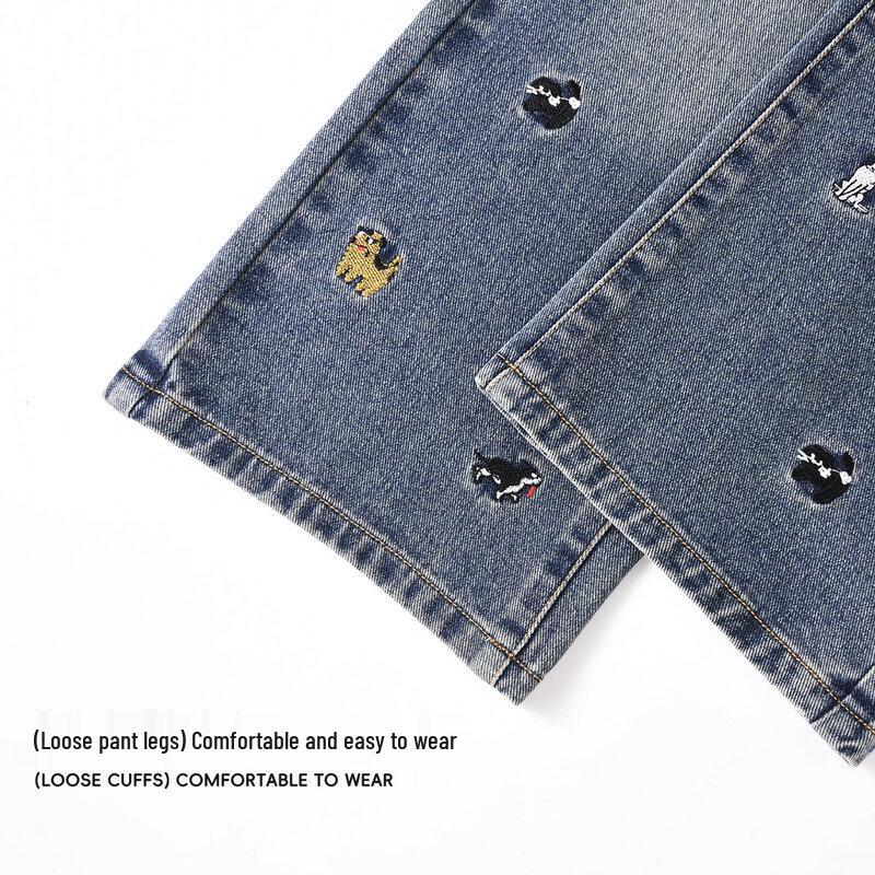 Модные джинсы с широкими штанинами для девочек Dickies