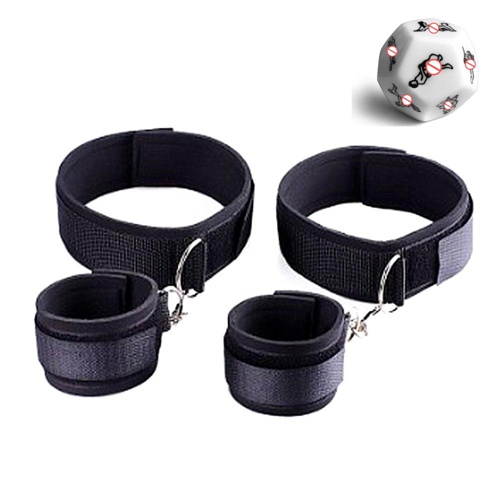 Sex Toys Kit of Bdsm Bondage Handcuffs with Dice Erotic Products for Couples Ankle Cuffs Handcuffs Restraints Erotic Accessories