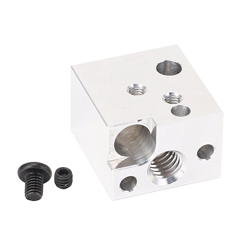 Hot End Heating Block High Temperature Resistant Copper Plated Alloy 3D Printer Hotend Extruder