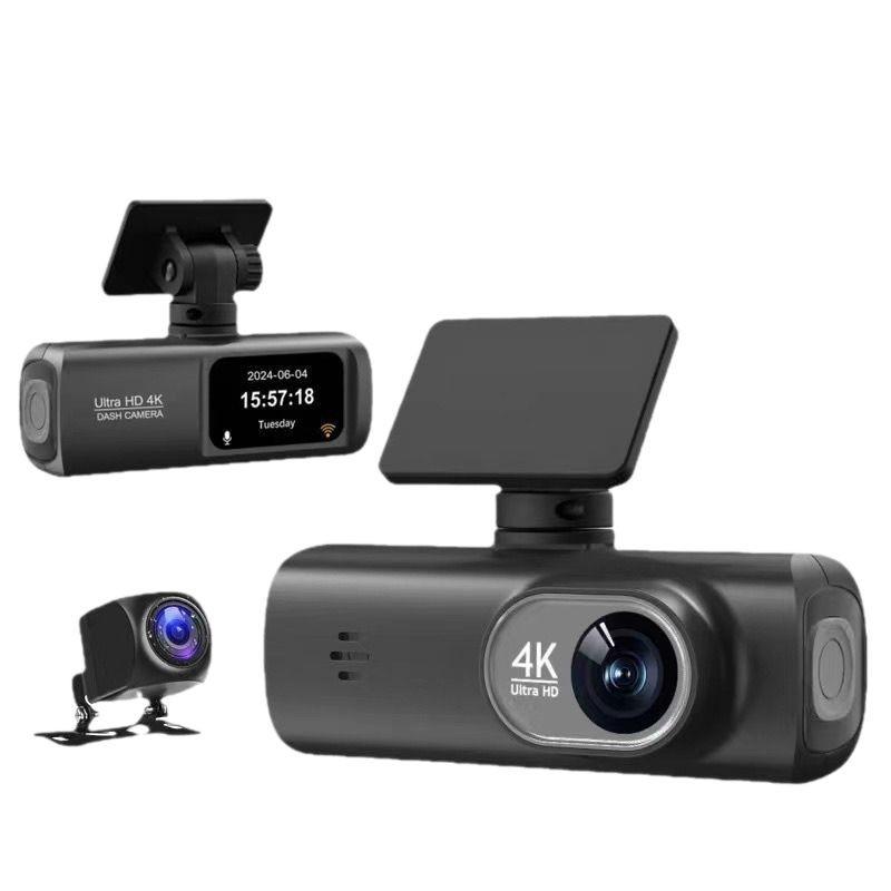 Двойная 4K видеорегистратор V22 с GPS, записью спереди и сзади, подключением к мобильному телефону.