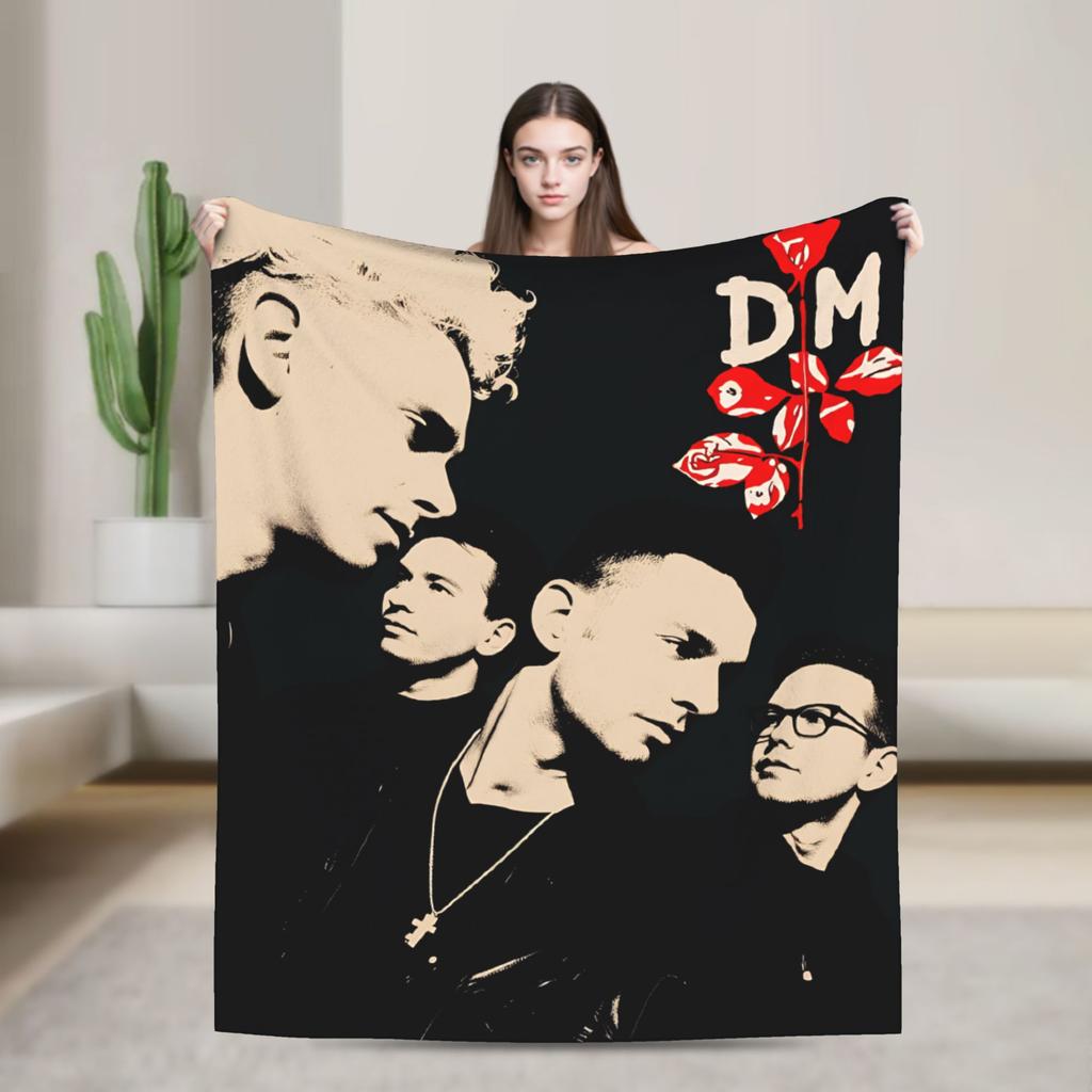 Depeches Band Mode Blanket Travel Office Flannel Bedding Throws For Outdoor Warm Custom Quality Bedspread Gift