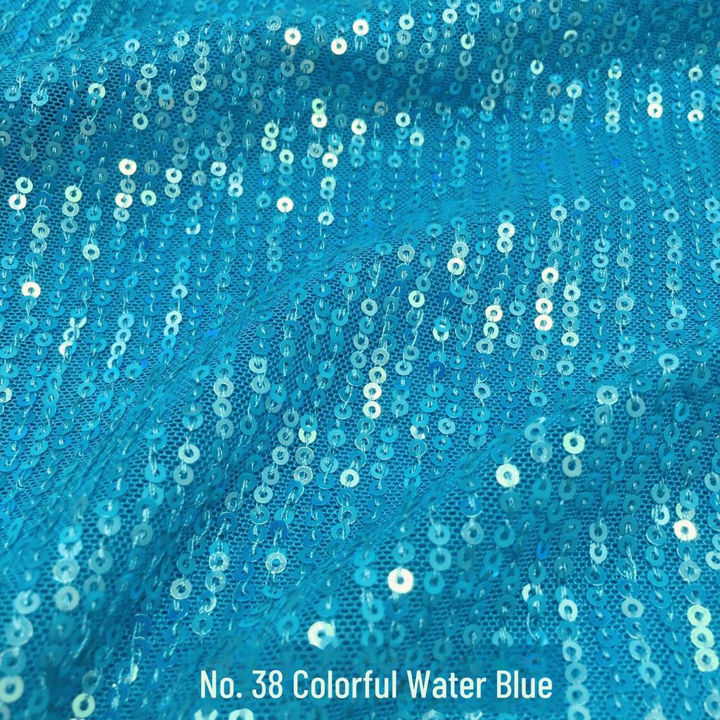 3mm Stripe Sequin Embroidery Mesh Fabric for Dress or Costume