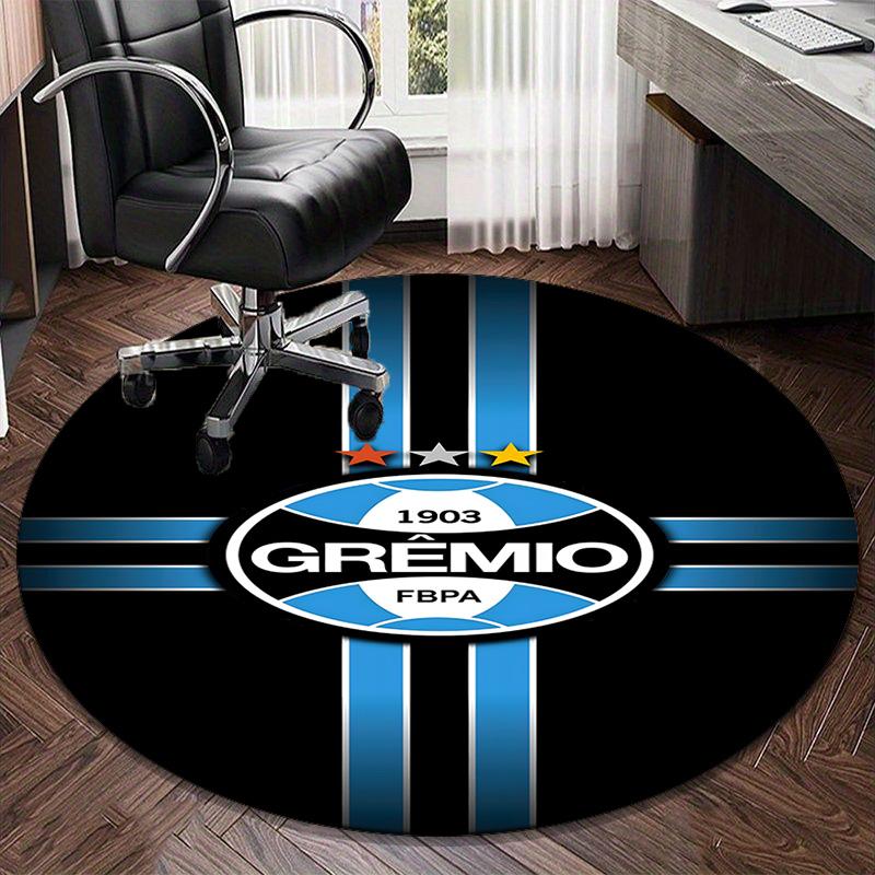 1PC round rug Fc Crest Design Printed Round Area Rug ,Rug For Home Office, Round Chair Rug, Decorative Carpet Fan gifts Christmas gift