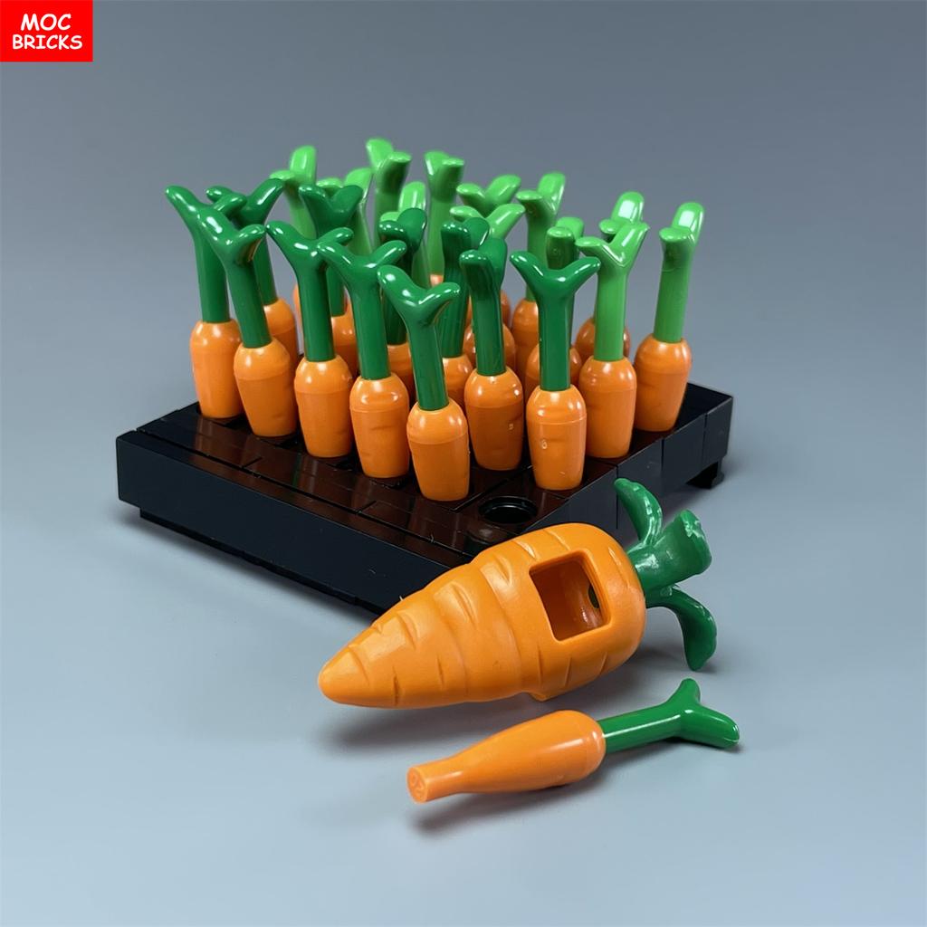 MOC Bricks Corn Crop Sheep Goat Vegetable Food Plant Building Blocks Accessories Village Farm Scene Toy Friends Children's Toys