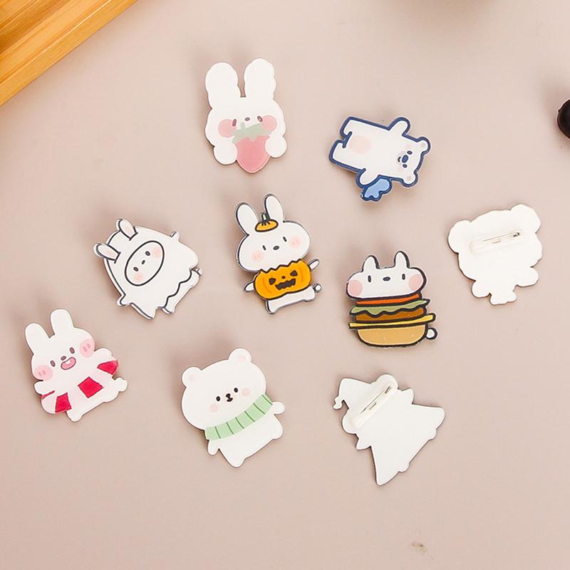 Акриловая брошь в корейском стиле, булавки с героями мультфильмов, аниме, милый персонализированный значок, популярные подарки, корсаж для женщин, ювелирные изделия