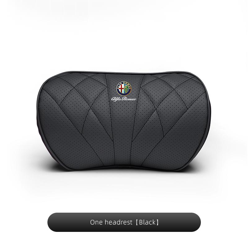 AGM1 Memory Cotton Car Seat Covers Breathable Neck Pillow Lumbar Support For Alfa Romeo Giulietta Mito 159 Giulia Stelvio 156 147