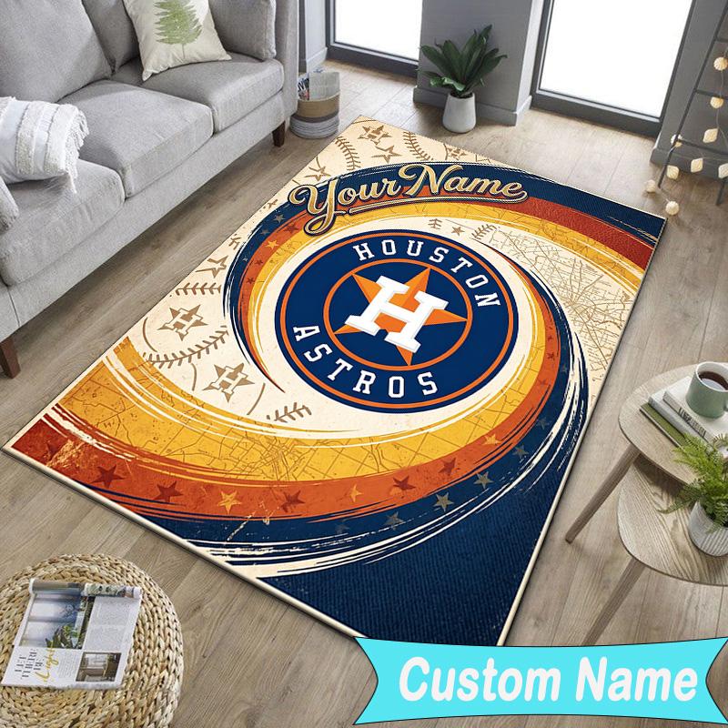 Custom NameHouston basketball Graffiti Carpet, Indoor Rug, Chair Rug, Living Rooms, Doormat Made From Polyester Home Decor Birthday Christmas Gifts