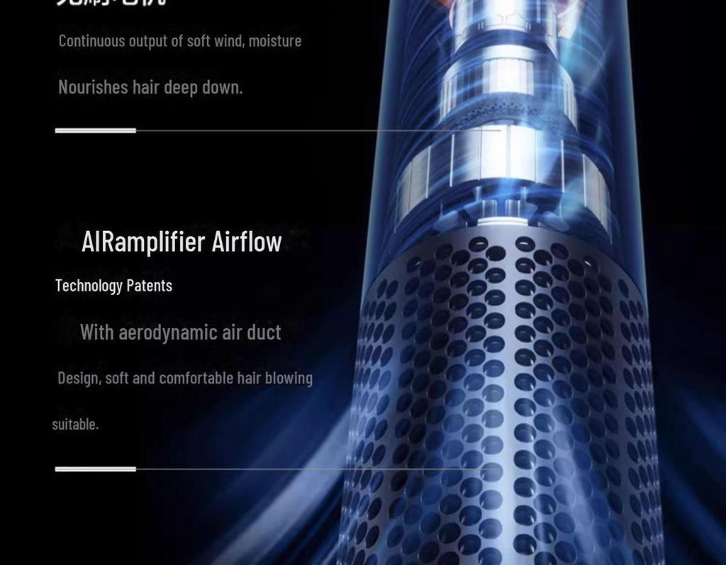 Высокоскоростной фен без листьев с технологией отрицательных ионов для домашнего салонного ухода