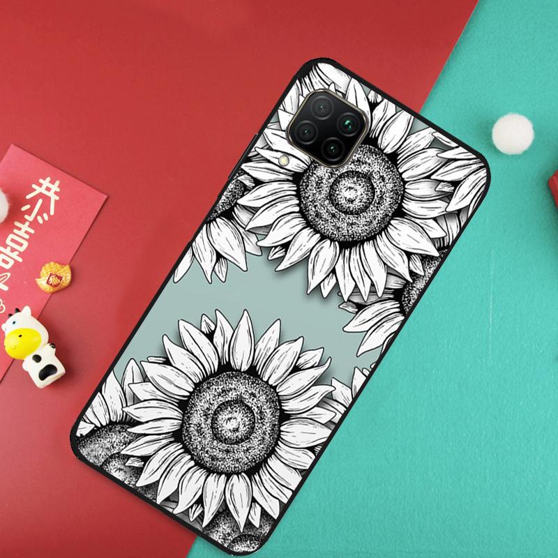 Подсолнух Для Huawei Nova 12S 9 10 SE 7i 8i 11i 12i Y60 Y61 Y70 Y72 Y73 Y90 Y91 P20 P30 P40 Lite Чехол