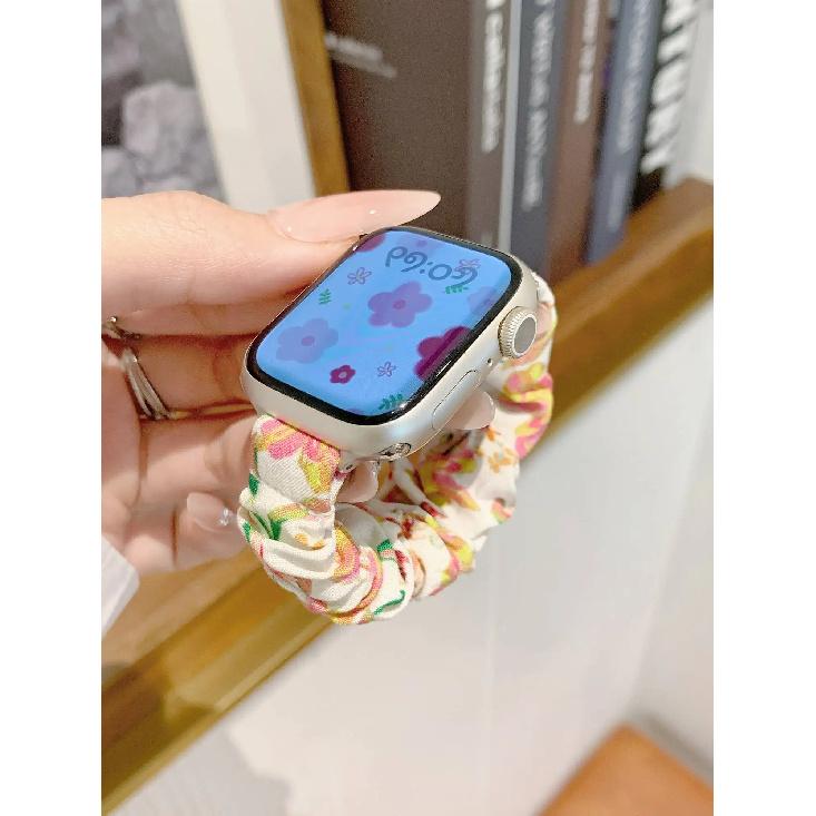 Elastic headband watch band For Apple Watch women 44mm 40 45 41 49 42 38 Series 11 10 9 8 SE 7 6 5 4 3 Strap