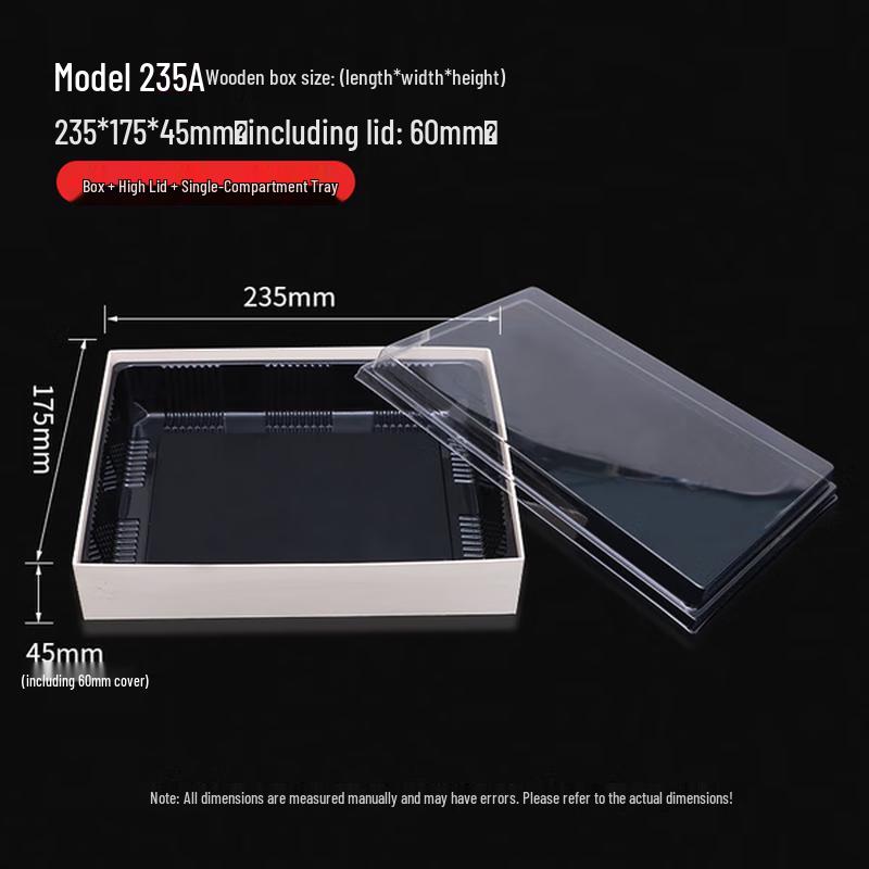 Одноразовые деревянные коробки-бэнто COFLYEE с девятью отделениями