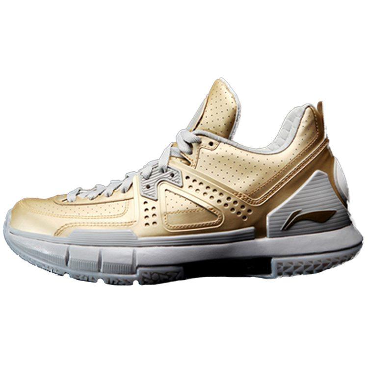 Баскетбольные кроссовки Li Ning WOW 5 Мужские Низкие Золотые ABAM057-4