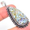 Natural Copper Larimar Gemstone 925 Sterling Silver Gift Pendant 2.29" n9I70