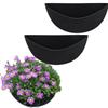 3pcs Planter Basket Liners Half Round Fabric Felt Flower Pots Liner Plant Garden Decoration Replacement Liners For Outdoor Decor